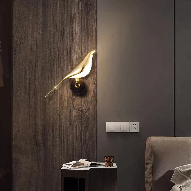 Modern Bird-Shaped Wall Light with Adjustable Direction