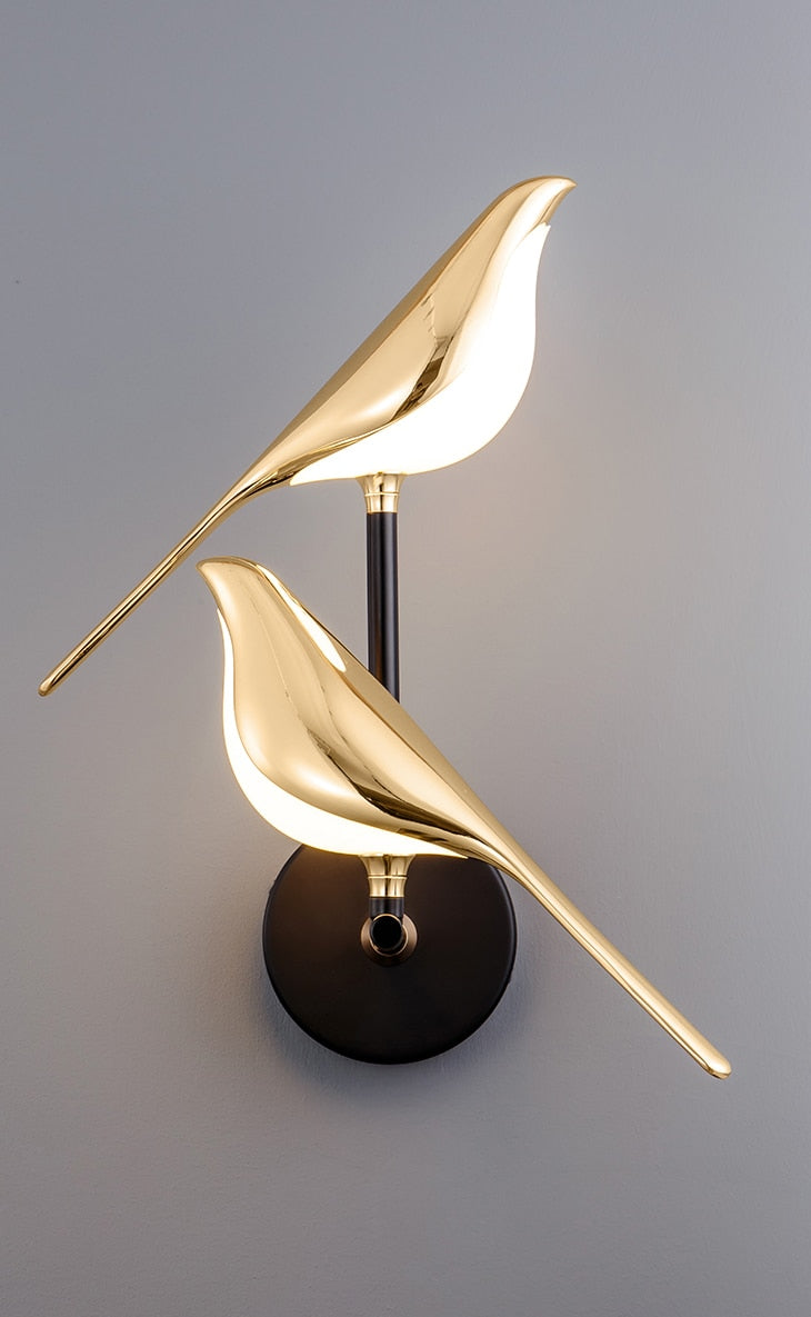Modern Bird-Shaped Wall Light with Adjustable Direction