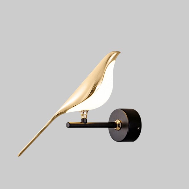 Modern Bird-Shaped Wall Light with Adjustable Direction
