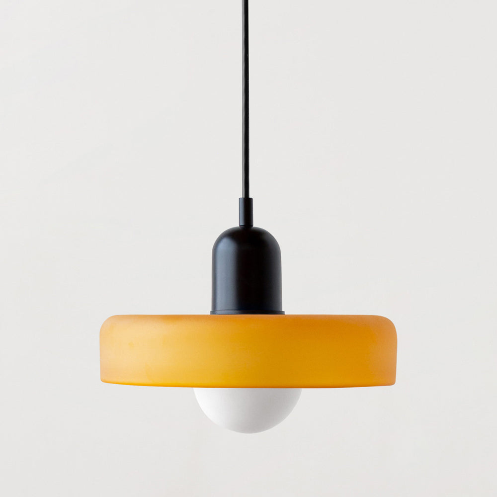 Bauhaus Pendant Light in Coloured Glass