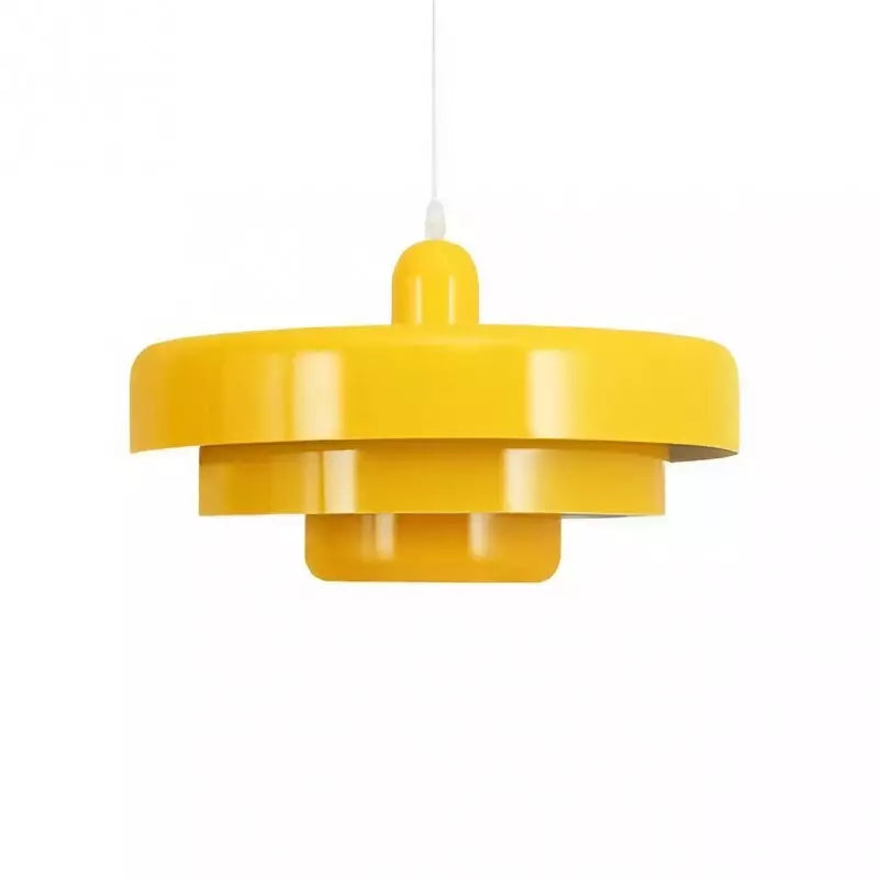 Bauhaus Pendant Lamp with Coloured Shade