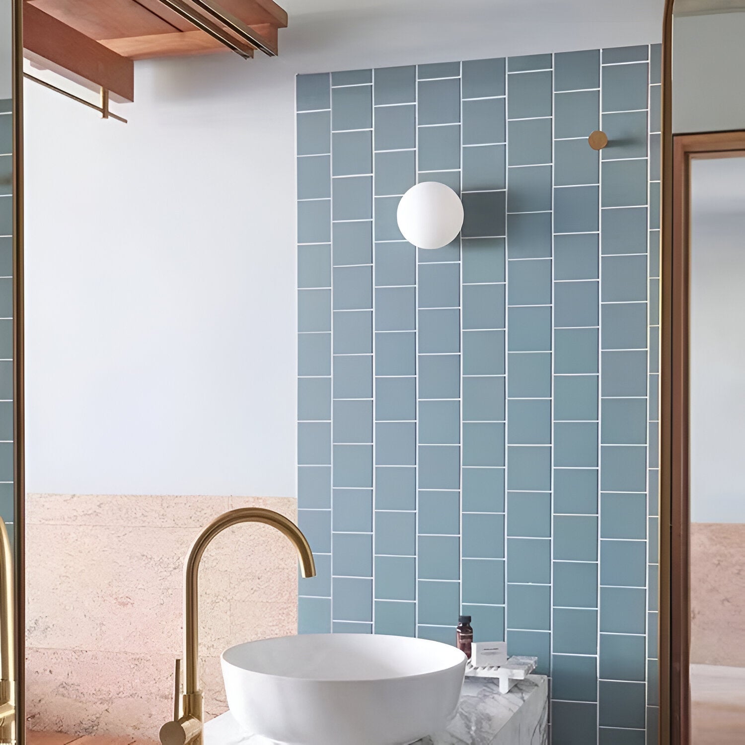 Modern Minimalist Round Glass Wall Sconce LED Light