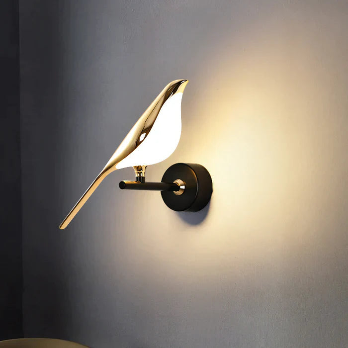 Modern Bird-Shaped Wall Light with Adjustable Direction