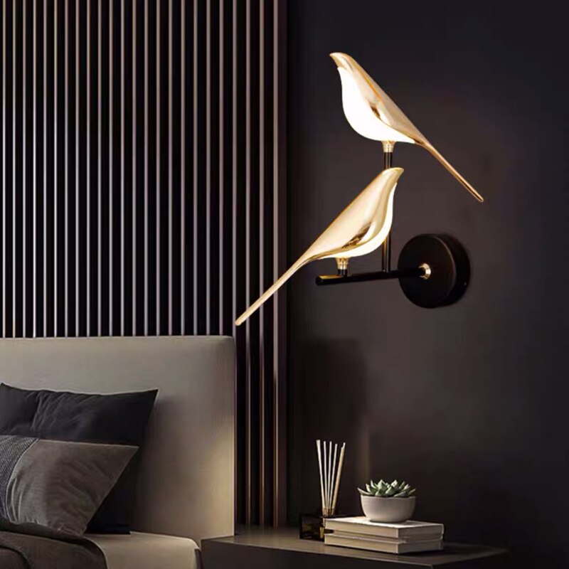 Modern Bird-Shaped Wall Light with Adjustable Direction
